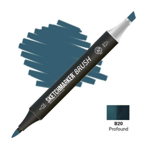 Маркер SketchMarker Brush B20 Profound (Глубоководный) SMB-B20