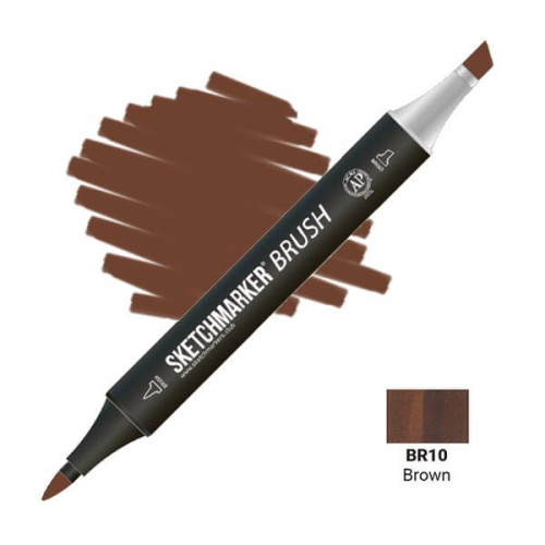 Маркер SketchMarker Brush BR10 Brown (Коричневый) SMB-BR10
