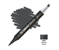 Маркер SketchMarker Brush NG2 Neutral Gray 2 (Нейтральний сірий 2) SMB-NG2