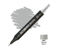 Маркер SketchMarker Brush NG7 Neutral Gray 7 (Нейтральный серый 7) SMB-NG7