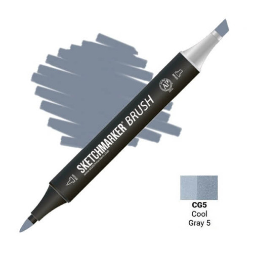Маркер SketchMarker Brush CG5 Прохладный серый 5 SMB-CG5