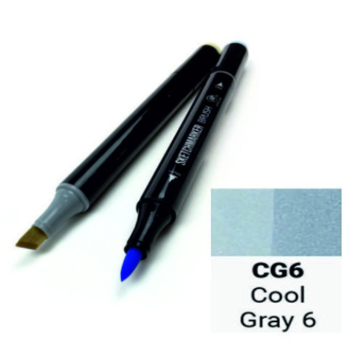 Маркер SketchMarker Brush CG6 Прохладный серый 6 SMB-CG6