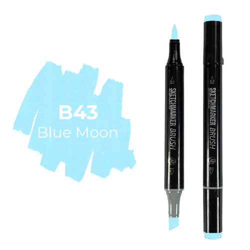 Маркер SketchMarker Brush B43 Блакитний місяць, SMB-B43