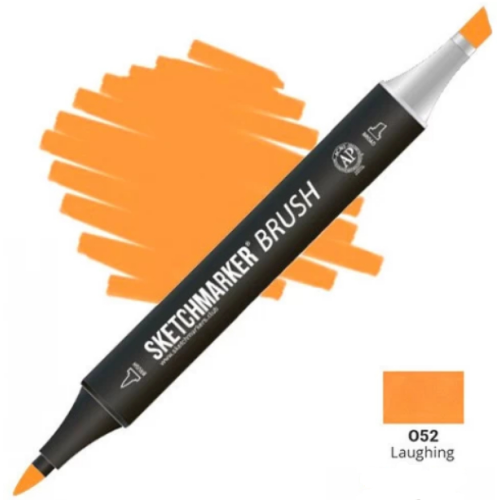 Маркер SketchMarker Brush O52 Апельсин смеющейся SMB-O52