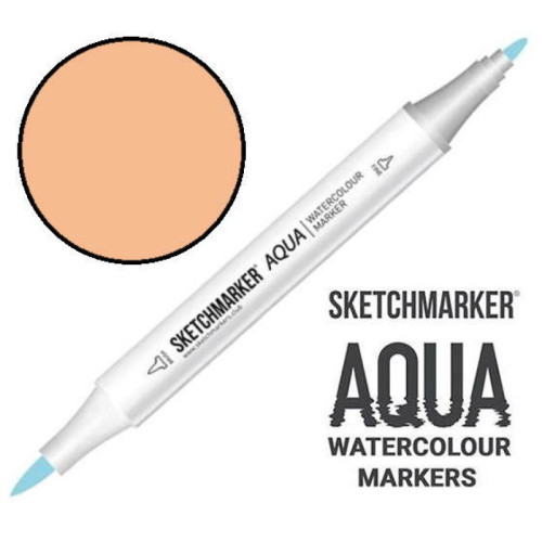 Маркер акварельный SketchMarker Aqua Pro рыжевато-коричневый, SMA-TAN