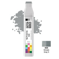 Чорнило для маркерів SKETCHMARKER SG5 заправка 20 мл Simple Gray 5 (Простий сірий 5)