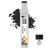 Чернила для маркеров SKETCHMARKER SG1 заправка 20 мл Простой серый 1