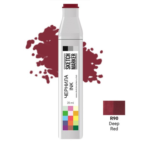 Чорнило для маркерів SKETCHMARKER R90 заправка 20 мл Deep Red (Глибокий червоний)