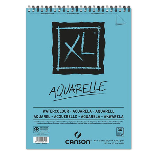 Альбом для акварели Canson на спирали XL Watercolour 300гр, A4, 30 листов 0039-170