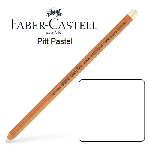 Пастельний олівець Faber-Castell PITT середній білий (white medium) № 101 , 112201