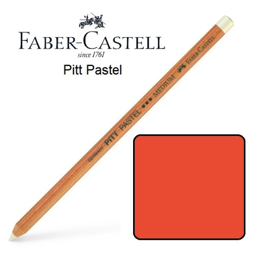 Пастельний олівець Faber-Castell PITT яскраво - червоний ( scarlet red ) № 118 , 112218