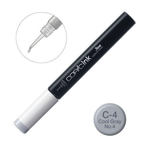 Чорнило Copic C-4 Cool gray (Холодний сірий) 12 мл