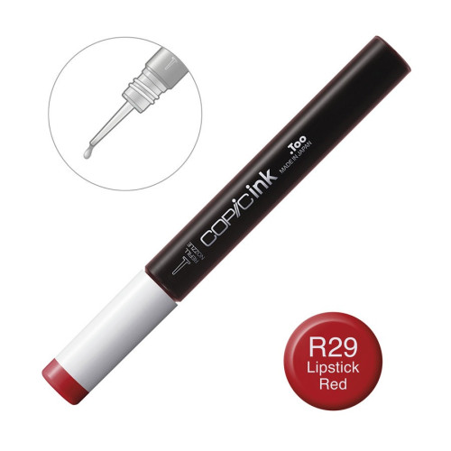 Чернила Copic R-29 Lipstick red (красный натуральный) 12 мл