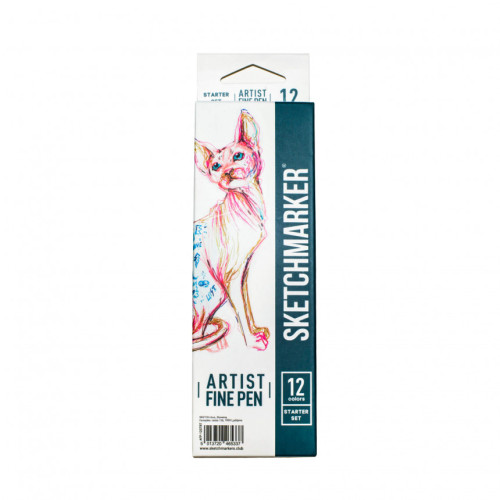 Набор Лайнеров SketchMarker ARTIST Fine Pen Starter, 12 цв AFP-12STRT