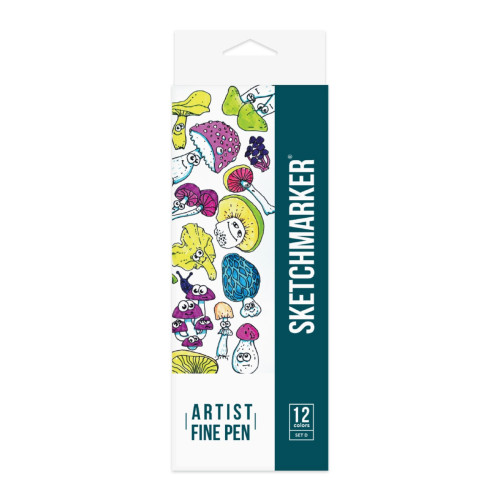 Набор Лайнеров SketchMarker ARTIST Fine Pen Basic 4, 12 цв AFP-12BAS4