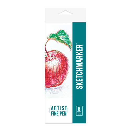 Набор Лайнеров SketchMarker ARTIST Fine Pen Basic 3, 6 цв AFP-6BAS3