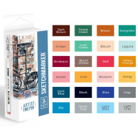 Набор Лайнеров SketchMarker ARTIST Fine Pen Basic 2, 24 цв AFP-24BAS2