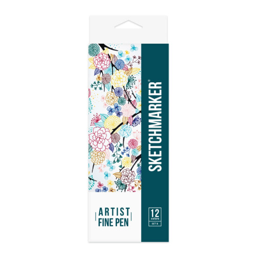 Набор Лайнеров SketchMarker ARTIST Fine Pen Basic 2, 12 цв AFP-12BAS2