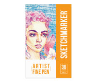 Набор Лайнеров SketchMarker ARTIST Fine Pen Basic 1, 36 б, AFP-36BAS1