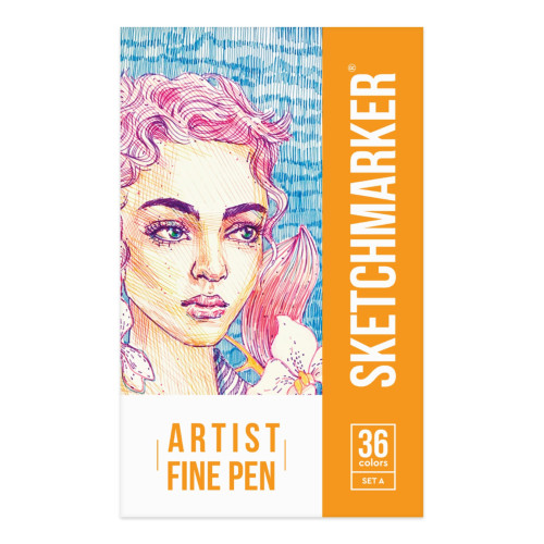 Набор Лайнеров SketchMarker ARTIST Fine Pen Basic 1, 36 б, AFP-36BAS1