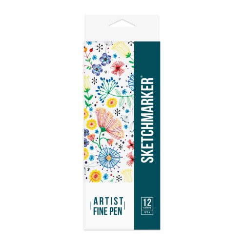 Набор Лайнеров SketchMarker ARTIST Fine Pen Basic 1, 12 цв AFP-12BAS1