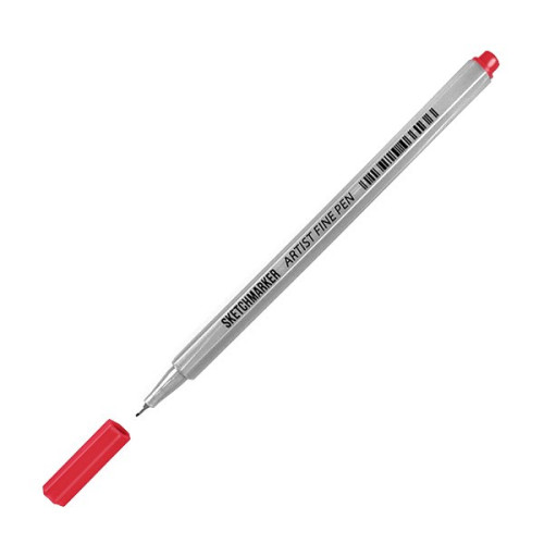 Лайнер SketchMarker ARTIST Fine Pen 0,4 мм, флуоресцентный красный, AFP-FLRD