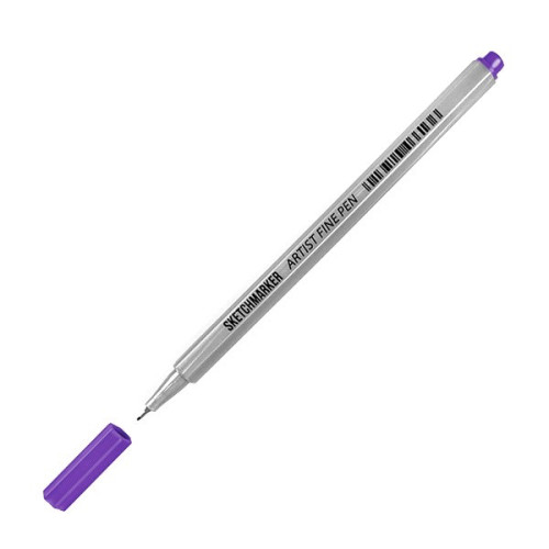 Лайнер SketchMarker ARTIST Fine Pen 0,4 мм, флуоресцентный фиолетовый, AFP-FLVL