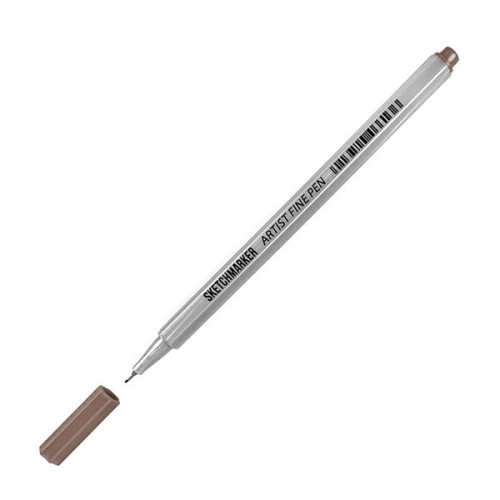 Лайнер SketchMarker ARTIST Fine Pen 0,4 мм, жженая умбра, AFP-BUMB