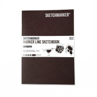 Скетчбук SketchMarker А5 16 листов, 160 г, красное дерево, MLSSM / MAH