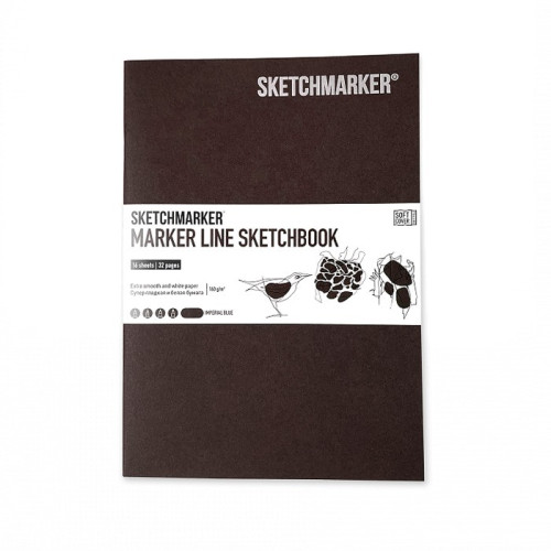 Скетчбук SketchMarker А5 16 листов, 160 г, красное дерево, MLSSM / MAH