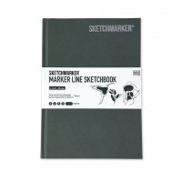 Скетчбук SketchMarker А5 44 аркушів, 160 г, вугілля, MLHSM/CHARC