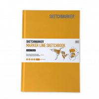 Скетчбук SketchMarker А5 44 аркушів, 160 г, жовтий, MLHSM/MYELL