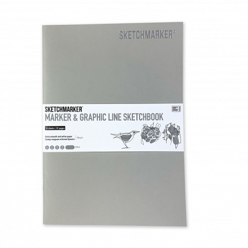 Скетчбук SketchMarker В5 16 аркушів, 180 г, перламутровий, MGLSM/PERL