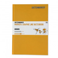 Скетчбук SketchMarker В5 44 аркушів, 180 г, жовтий, MGLHM/MYELL