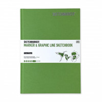 Скетчбук SketchMarker В5 44 листів, 180 г, зелене яблуко, MGLHM/APGR
