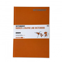 Скетчбук SketchMarker В5 44 аркушів, 180 г, помаранчевий, MGLHM/ORAN