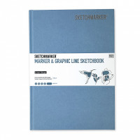 Скетчбук SketchMarker В5 44 аркушів, 180 г, світло-блакитний, MGLHM/LBLUE