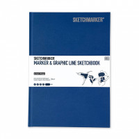 Скетчбук SketchMarker В5 44 аркушів, 180 г, синій, MGLHM/BLUE