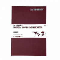 Скетчбук SketchMarker В5 44 аркушів, 180 г, слива, MGLHM/BURG