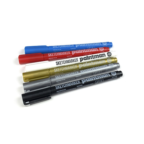 Маркер перманентный SketchMarker Paintman 1,0 мм, белый, SMPM1WH