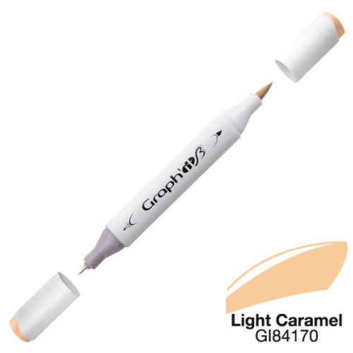 Двосторонній маркер Graphit Brushmarker, Світла карамель - 4170 арт GI84170