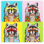 Полотно на картоні з контуром, Pop Art Raccoon 30х30, бавовна, акрил ROSA START