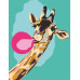 Картина за номерами, стандарт Cool giraffe ROSA START