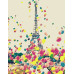 Картина за номерами акрил набір стандартний Яскравий Париж ROSA START