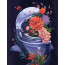 Картина за номерами, набір Космічні квіти, 35х45 см, ROSA START - товара нет в наличии
