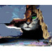 Картина за номерами, набір Кіт у засідці, 35х45 см, ROSA START