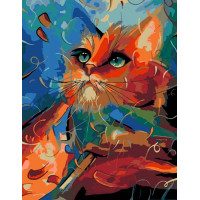 Картина по номерам, набор Bright Cat, 35х45 см, ROSA START