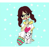 Картина за номерами, набір стандарту My Little Kitty, 35х45 см, ROSA START
