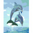 Картина по номерам, набор стандарт Дельфины, 35х45 см, ROSA START - товара нет в наличии