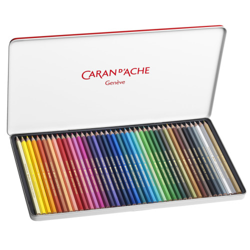 Набор акварельных карандашей Caran dAche Swisscolor Металлический бокс 40 цветов 1285.740